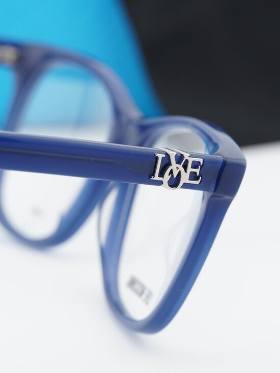 Moschino Love MOL520 0PJP 00 Square Eyeglasses 52mm - Blue main image 11